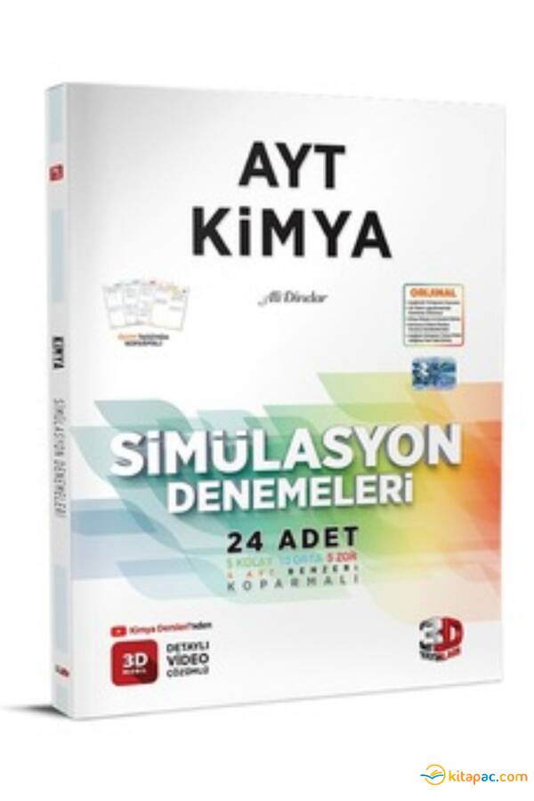 3D AYT KİMYA SİMULASYON DENEMELERİ 24 ADET - 1