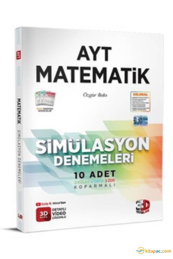 3D AYT MATEMATİK SİMÜLASYON DENEMELERİ 10 ADET - 1