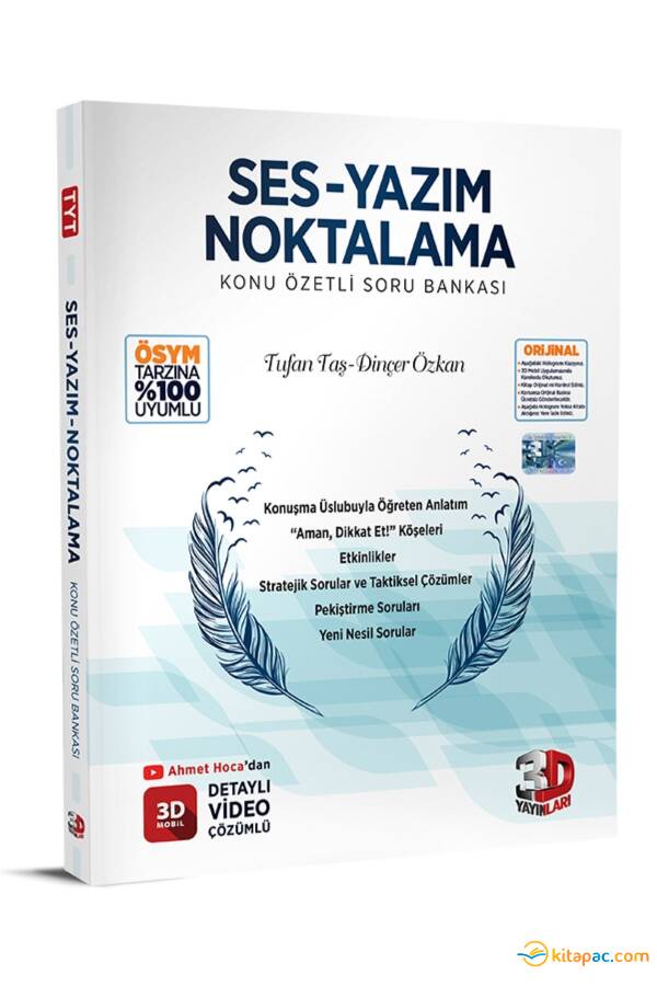 3D TYT SES YAZIM NOKTALAMA K.Ö.SORU BANKASI - 1