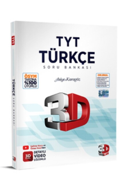 3D TYT TÜRKÇE Soru Bankası - 3D YAYINLARI