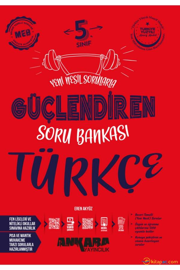 ANKARA 5.Sınıf GÜÇLENDİREN TÜRKÇE Soru Bankası - 1