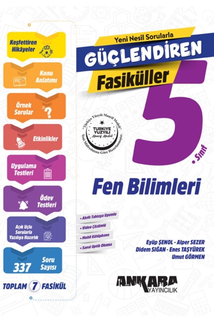 ANKARA 5.Sınıf GÜÇLENDİREN FEN BİLİMLERİ FASİKÜL - ANKARA YAYINLARI