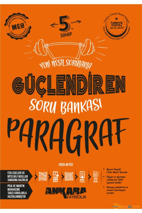 ANKARA 5.Sınıf PARAGRAF GÜÇLENDİREN SORU BANKASI - 1