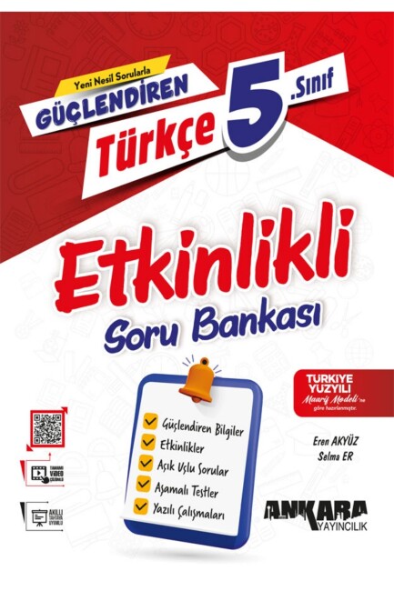 ANKARA 5.Sınıf GÜÇLENDİREN TÜRKÇE ETKİNLİKLİ Soru Bankası - ANKARA YAYINLARI