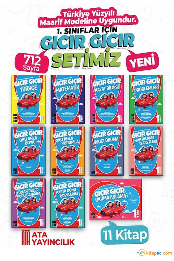 ATA 1. Sınıf GICIR GICIR SET - 11 Kitap - 1
