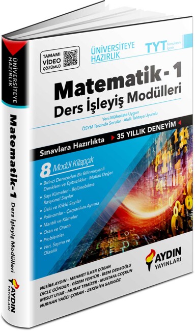 AYDIN TYT MATEMATİK 1 Ders İşleyiş Modülleri - AYDIN YAYINLARI