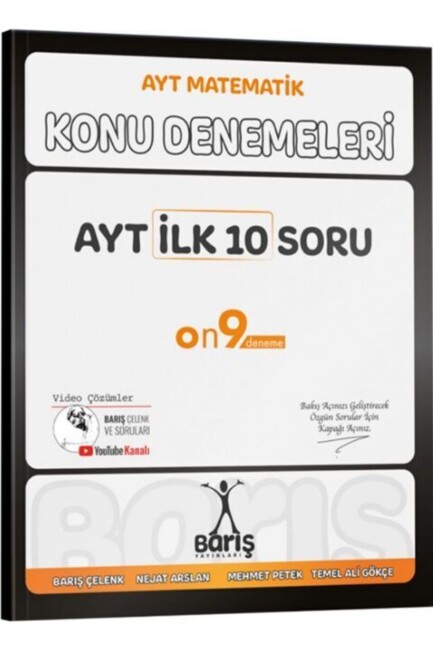 BARIŞ YAYINLARI AYT MATEMATİK İLK 10 SORU KONU DENEMELERİ - BARIŞ YAYINLARI