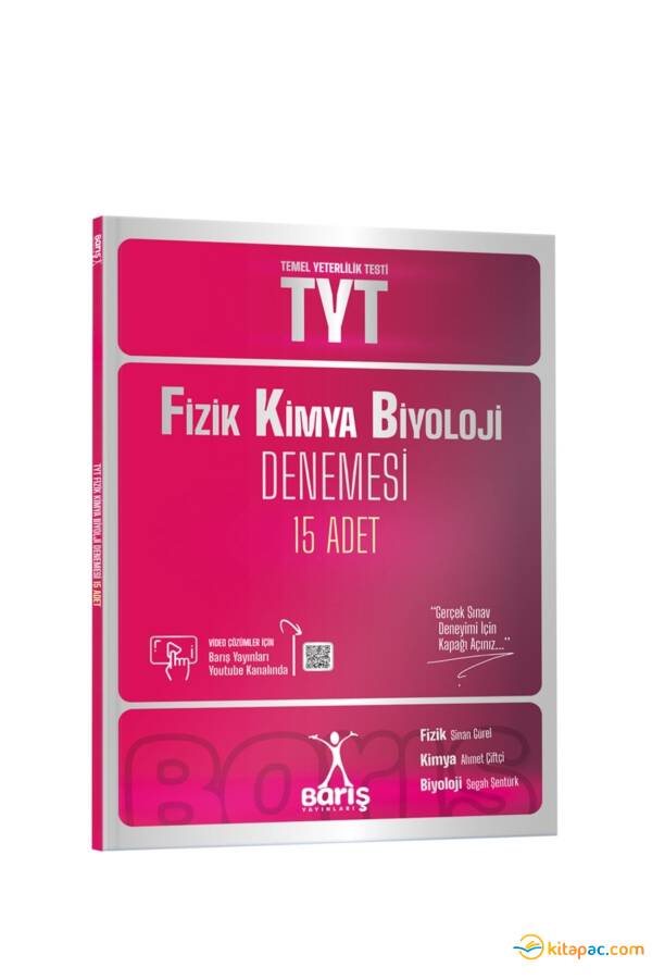 BARIŞ YAYINLARI TYT FİZİK-KİMYA-BİYOLOJİ 15 ADET DENEME - 1