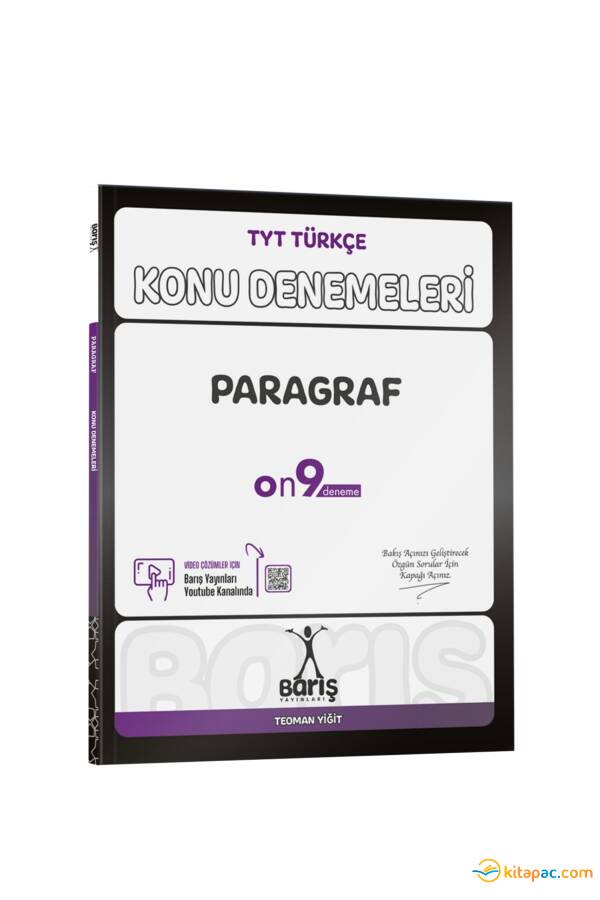 BARIŞ YAYINLARI TYT TÜRKÇE PARAGRAF KONU DENEMELERİ - 1