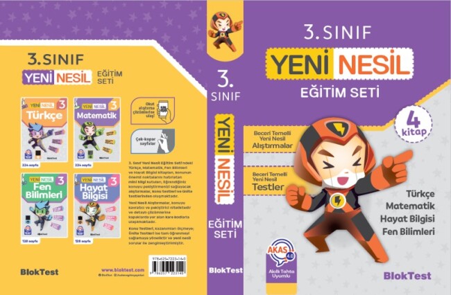 BLOKTEST 3.Sınıf YENİ NESİL EĞİTİM SETİ - BLOKTEST YAYINLARI