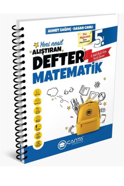 ÇANTA 5.SINIF MATEMATİK ALIŞTIRAN DEFTER - ÇANTA YAYINLARI