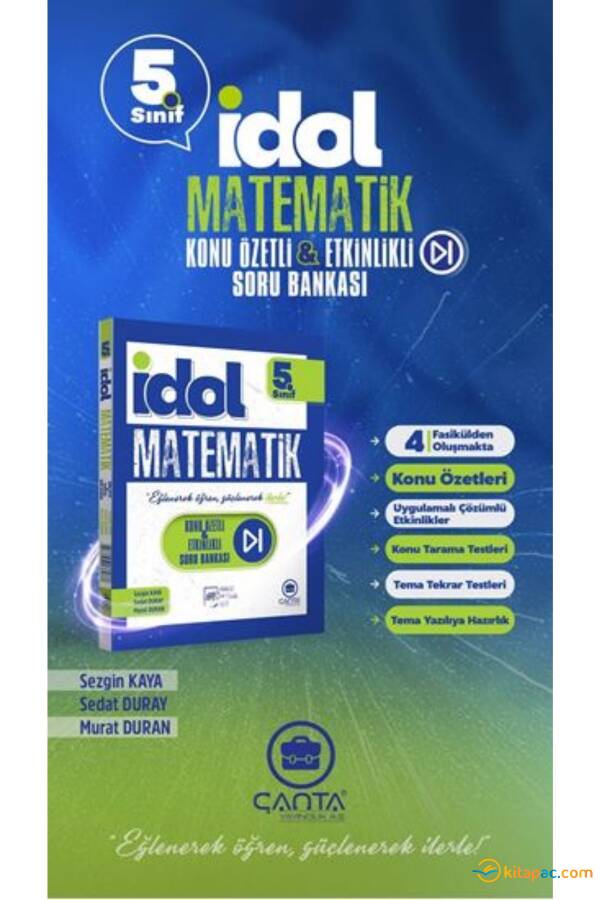 ÇANTA 5.Sınıf MATEMATİK İDOL SERİSİ Konu Özetli Soru Bankası - 1