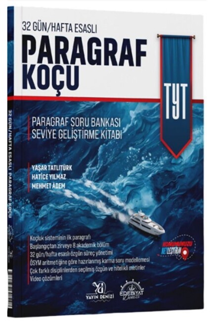 EDEBİYAT DENİZİ TYT PARAGRAF KOÇU SORU BANKASI - EDEBİYAT DENİZİ