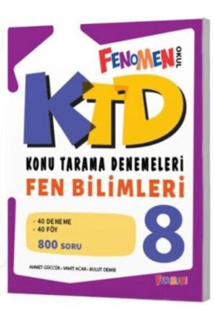 FENOMEN 8.SINIF FEN BİLİMLERİ KONU TARAMA DENEMELERİ - FENOMEN
