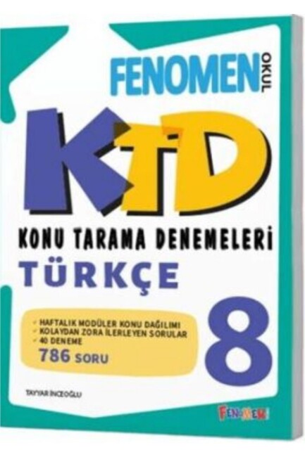 FENOMEN 8.SINIF TÜRKÇE KONU TARAMA DENEMELERİ - FENOMEN
