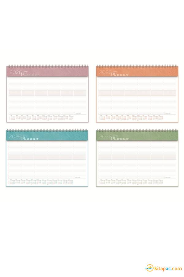 GIPTA 40x28 252-SMK SPİRALLİ MASA ÜSTÜ PLANLAYICI - 1