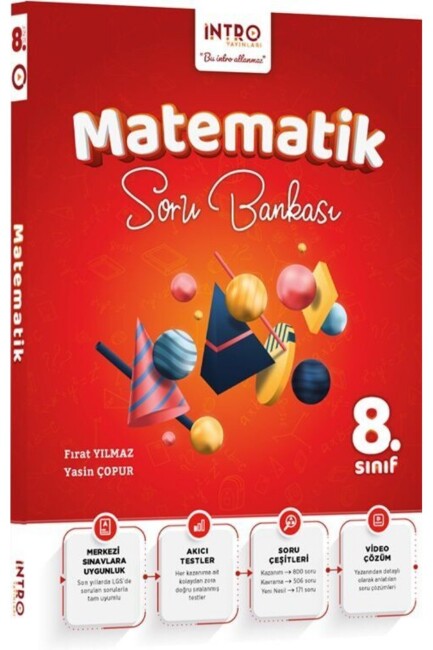 İNTRO 8.Sınıf MATEMATİK SORU BANKASI - İNTRO YAYINLARI
