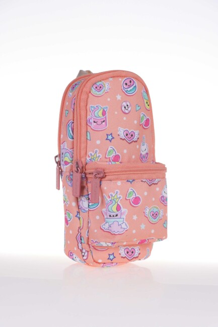 KAUKKO NATURE JUNIOR BAG KALEMLİK KALEM ÇANTASI Unicorn Somon - KAUKKO