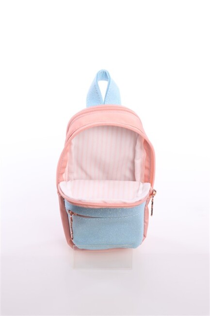 KAUKKO SHINE JR BAG KALEMLİK KALEM ÇANTASI Simli Somon - KAUKKO