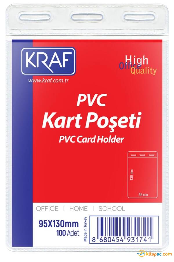 KRAF KART POŞETİ PVC 95x130mm. - 1