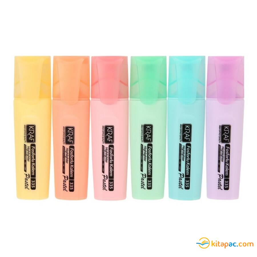 KRAF PASTEL FOSFORLU KALEM 6 lı 335 - 1