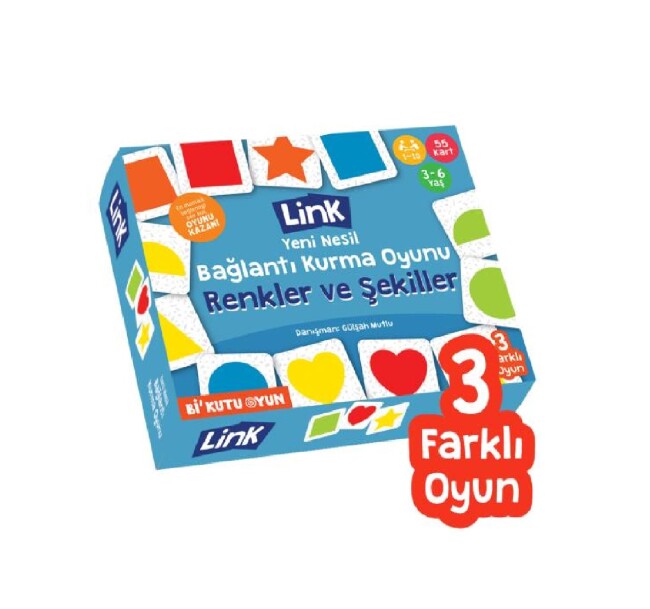 LİNK - RENKLER ŞEKİLLER BAĞLANTI KURMA OYUNU - TİMAŞ YAYINLARI