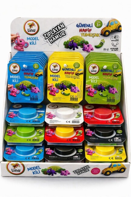 LİNO MODEL KİLİ ZIPLAYAN 30 GR OYUN HAMURU - LİNO