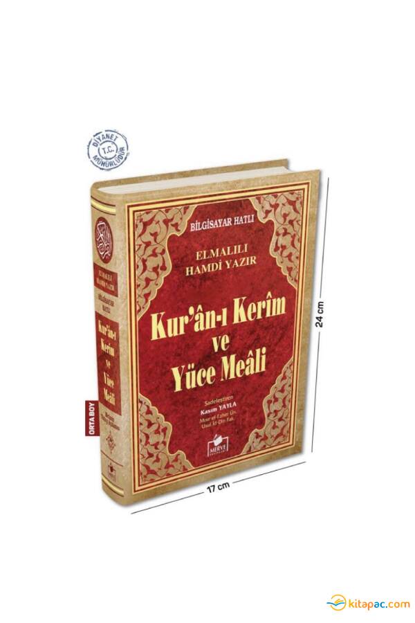 MERVE KUR AN-I KERİM MEALLİ ORTA BOY BİLGİSAYAR HATLI - 1