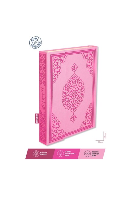 MERVE KUR AN-I KERİM ORTA BOY - Pembe (17x25) - 7
