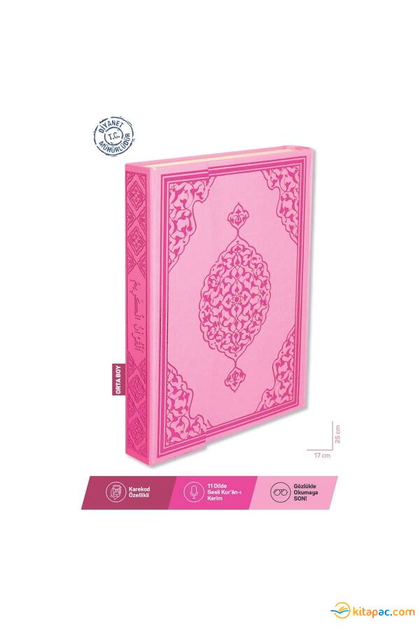 MERVE KUR AN-I KERİM ORTA BOY - Pembe (17x25) - 7