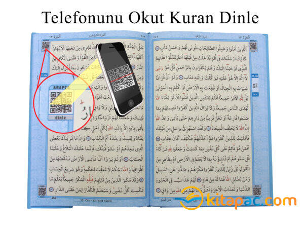 MERVE KUR AN-I KERİM RAHLE BOY - Mavi (21x29) - 6