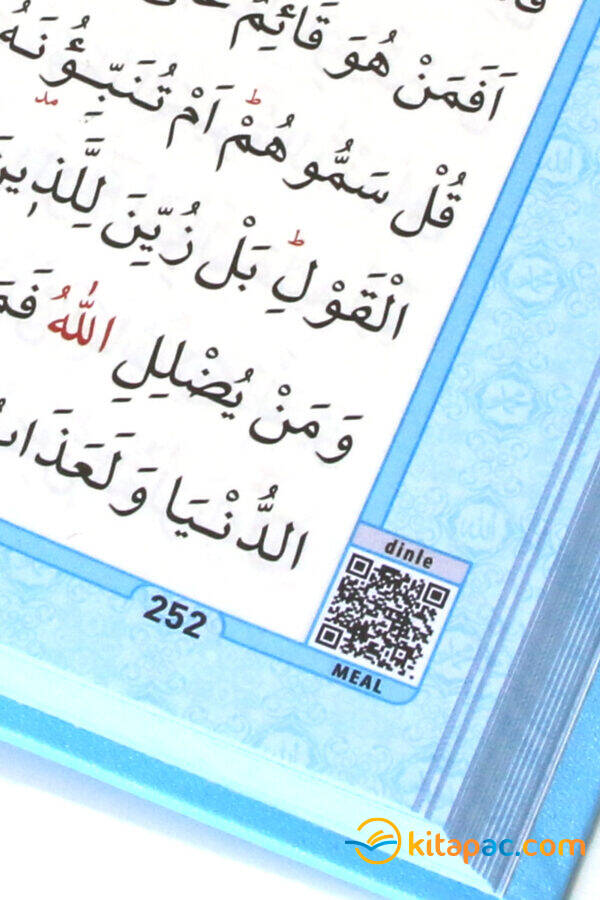 MERVE KUR AN-I KERİM RAHLE BOY - Mavi (21x29) - 2