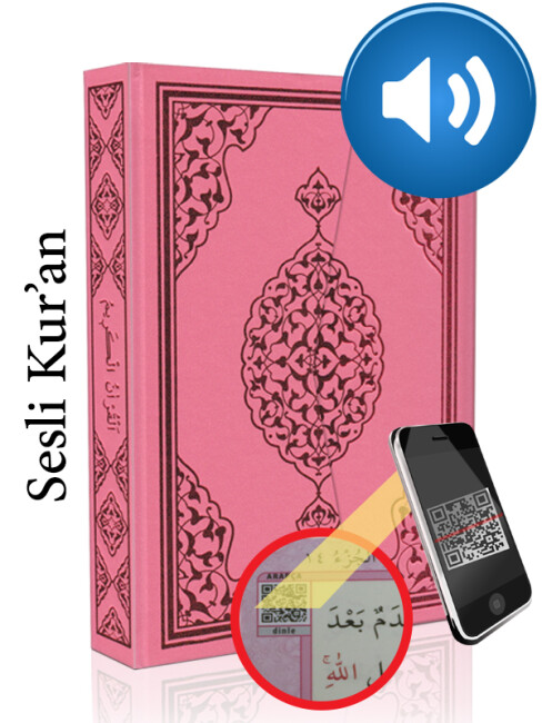 MERVE KUR AN-I KERİM RAHLE BOY - Pembe (21x29) - MERVE YAYINLARI