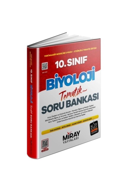 MİRAY 10.Sınıf BİYOLOJİ K.Ö.TEMATİK SORU BANKASI - MİRAY YAYINLARI