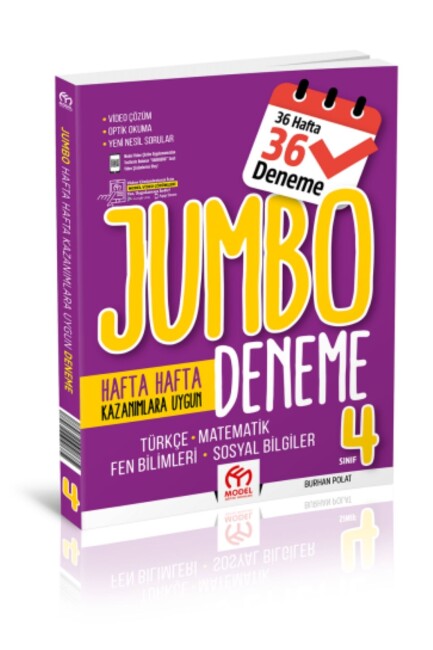 MODEL 4.Sınıf JUMBO TÜM DERSLER DENEME - MODEL YAYINLARI