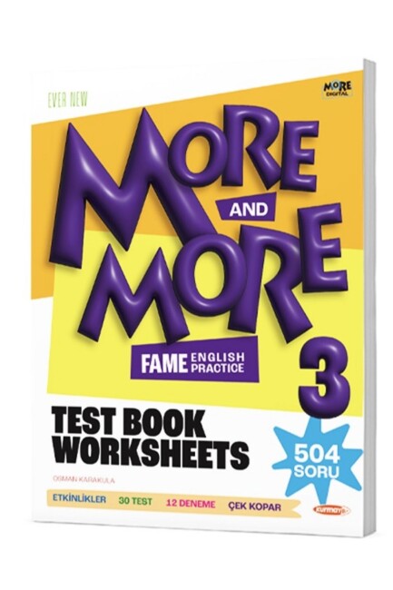 MORE & MORE 3.SINIF WORKSHEETS & TEST BOOK & SELFIE TEST - MORE MORE