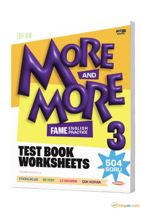 MORE & MORE 3.SINIF WORKSHEETS & TEST BOOK & SELFIE TEST - 1