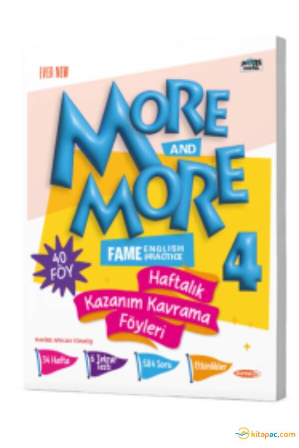 MORE&MORE 4.SINIF HAFTALIK KAZANIM KAVRAMA FÖYLERİ (44 FÖY) - 1