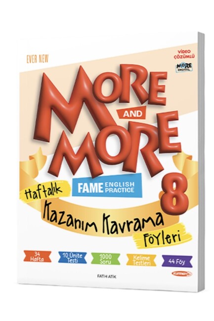 MORE&MORE 8.SINIF HAFTALIK KAZANIM KAVRAMA FÖYLERİ (40 FÖY) - MORE MORE