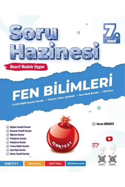 NARTEST 7.SINIF FEN BİLİMLERİ SORU HAZİNESİ - NARTEST YAYINLARI