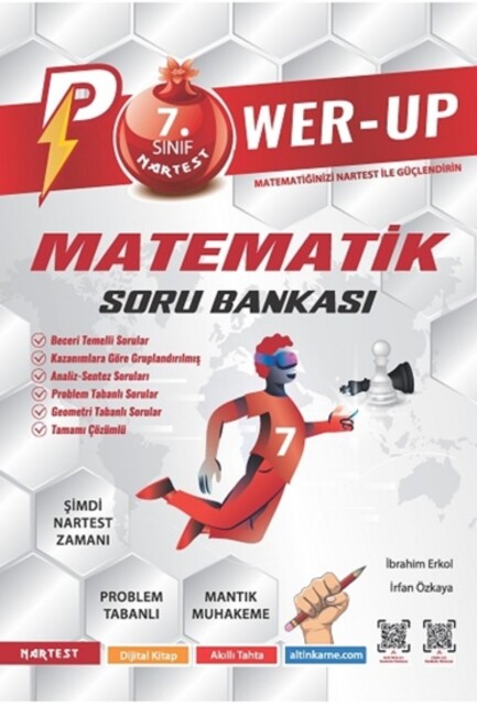 NARTEST 7.Sınıf POWER-UP MATEMATİK Soru Bankası - NARTEST YAYINLARI