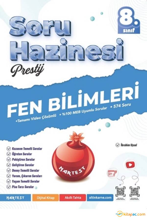NARTEST 8.Sınıf PRESTİJ FEN BİLİMLERİ SORU HAZİNESİ - 1