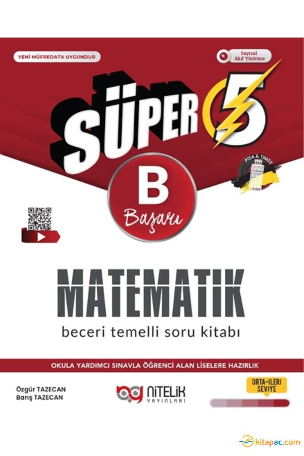 NİTELİK 5.SINIF SÜPER MATEMATİK -B- BECERİ TEMELLİ SORU BANKASI - 1