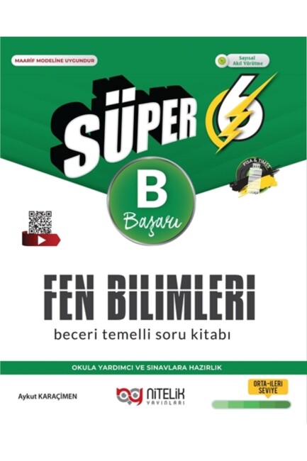 NİTELİK 6.SINIF YENİ NESİL SÜPER-B-FEN BİLİMLERİ SORU BANKASI - NİTELİK YAYINLARI