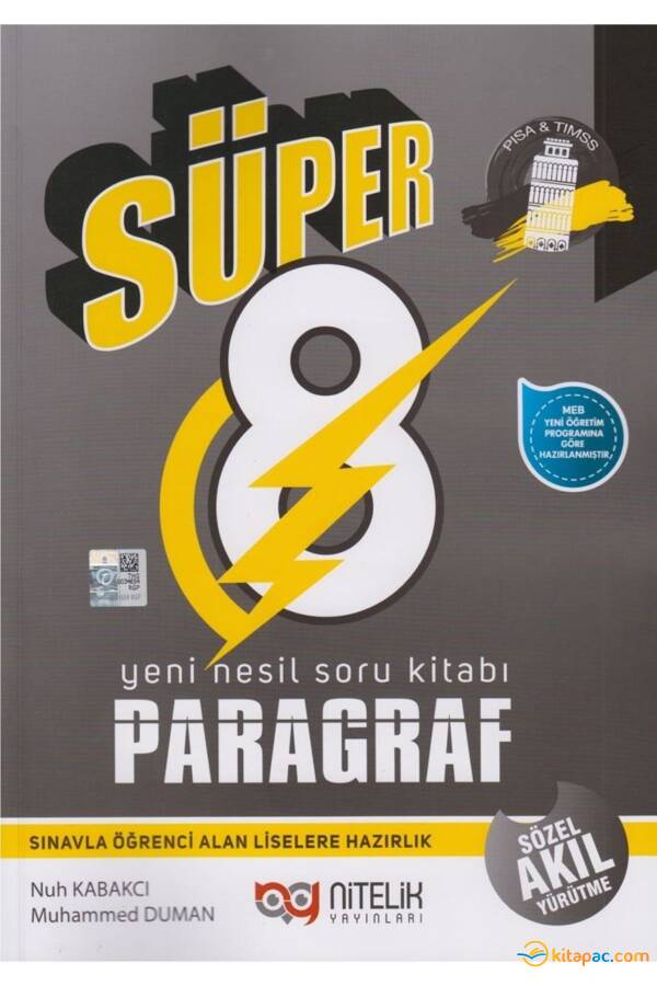 NİTELİK 8.SINIF SÜPER PARAGRAF YENİ NESİL SORU BANKASI - 1