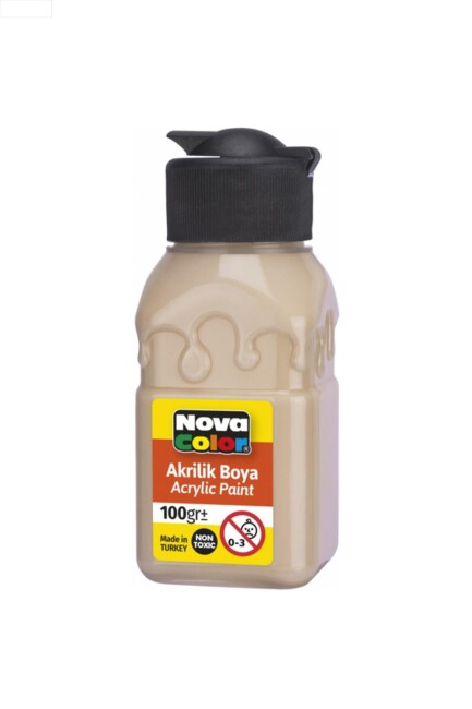 NOVA COLOR AKRİLİK BOYA ŞİŞE AÇIK TEN 100 CC - NOVA COLOR