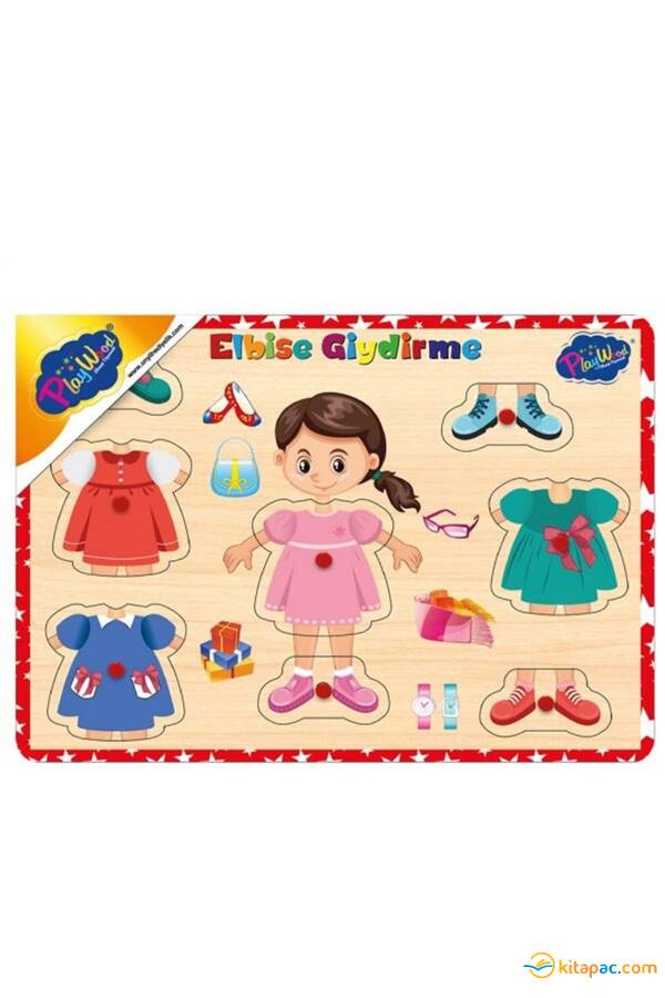ONYIL PLAYWOOD AHŞAP TUTMALI ELBİSE GİYDİRME - 1
