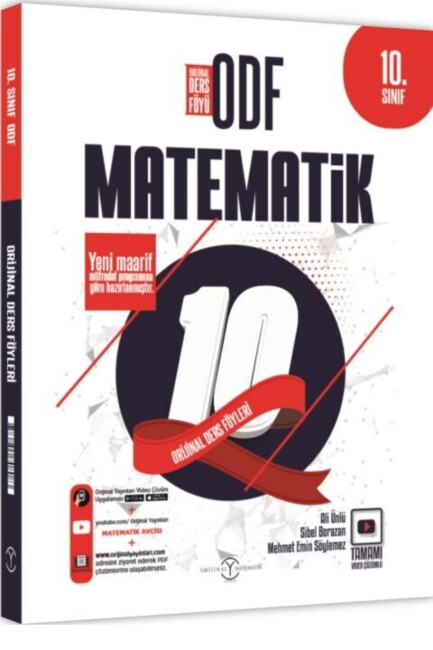 ORİJİNAL 10.Sınıf MATEMATİK SETİ ODF ORİJİNAL DERS FÖYLERİ - ORİJİNAL YAYINLARI
