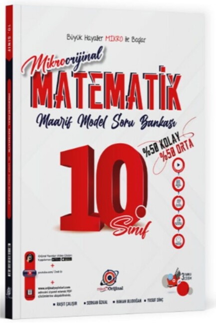 ORİJİNAL MİKRO 10.SINIF MATEMATİK MAARİF MODEL SORU BANKASI - ORİJİNAL YAYINLARI