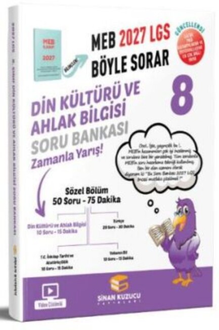 SİNAN KUZUCU 2027 8.SINIF DİN KÜLTÜRÜ SORU BANKASI - SİNAN KUZUCU YAYINLARI